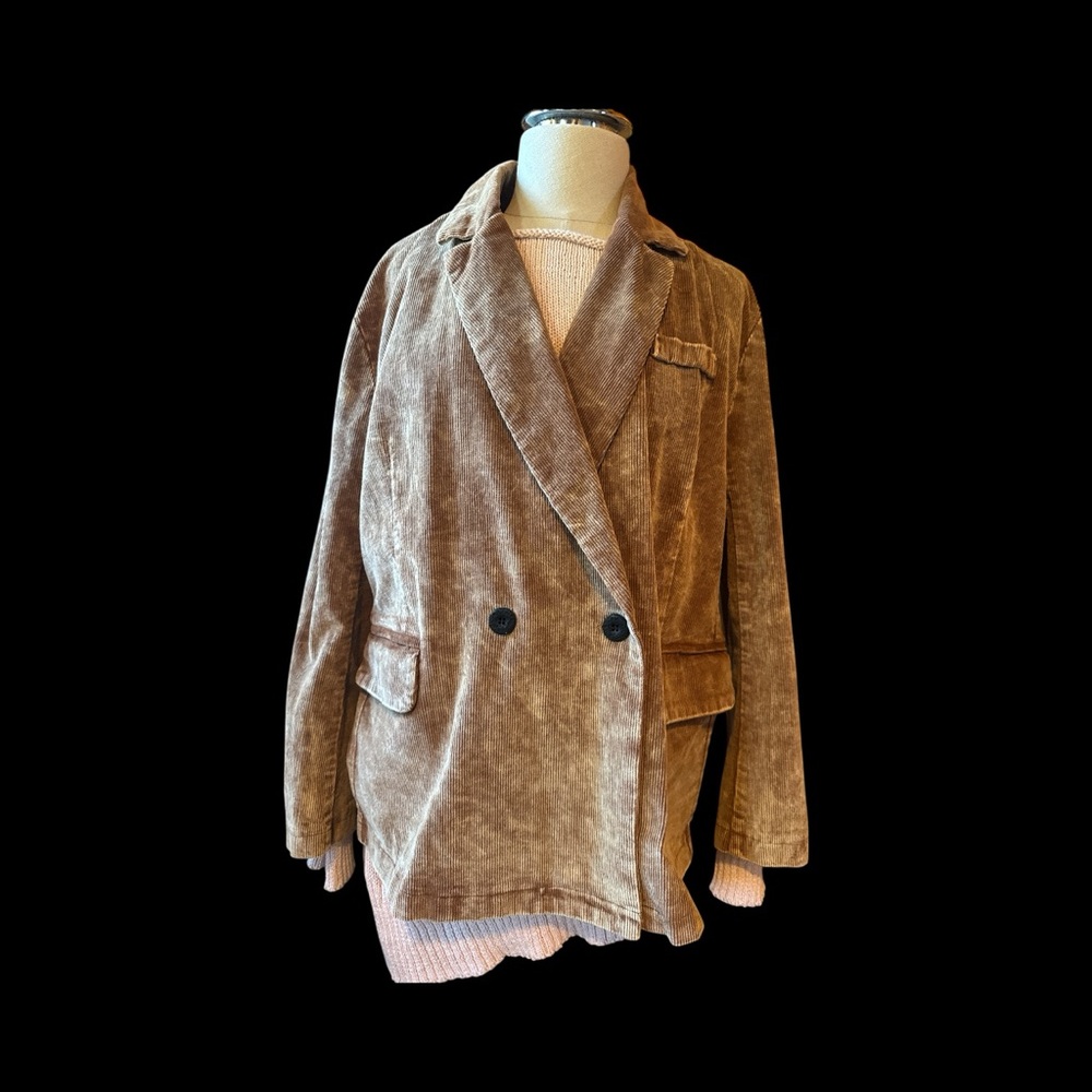 POL Chocolate Corduroy Jacket